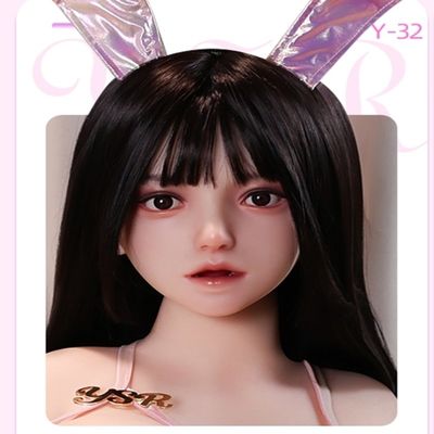 주문 맞춤형 blowjob 섹스 인형 머리 뚱뚱한 얼굴, 토끼 소녀 섹스 인형 머리 부드러운 피부 온라인 제조